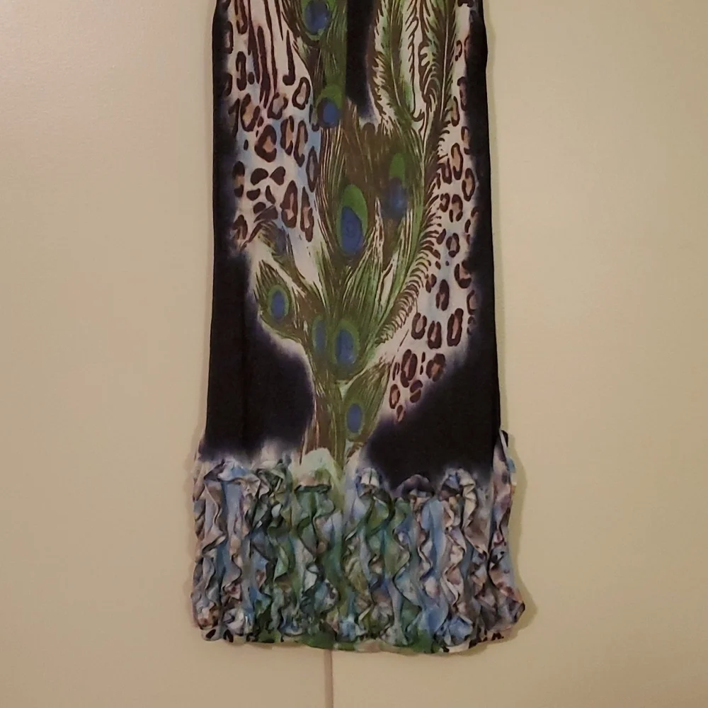 adore Peacock Dress Size Small - Picture 6 of 7
